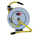Steelman Enclosed Spring Garden Center Water / Pneumatic Hose Reel with 50-Foot 1/2" ID Hose 96840-IND